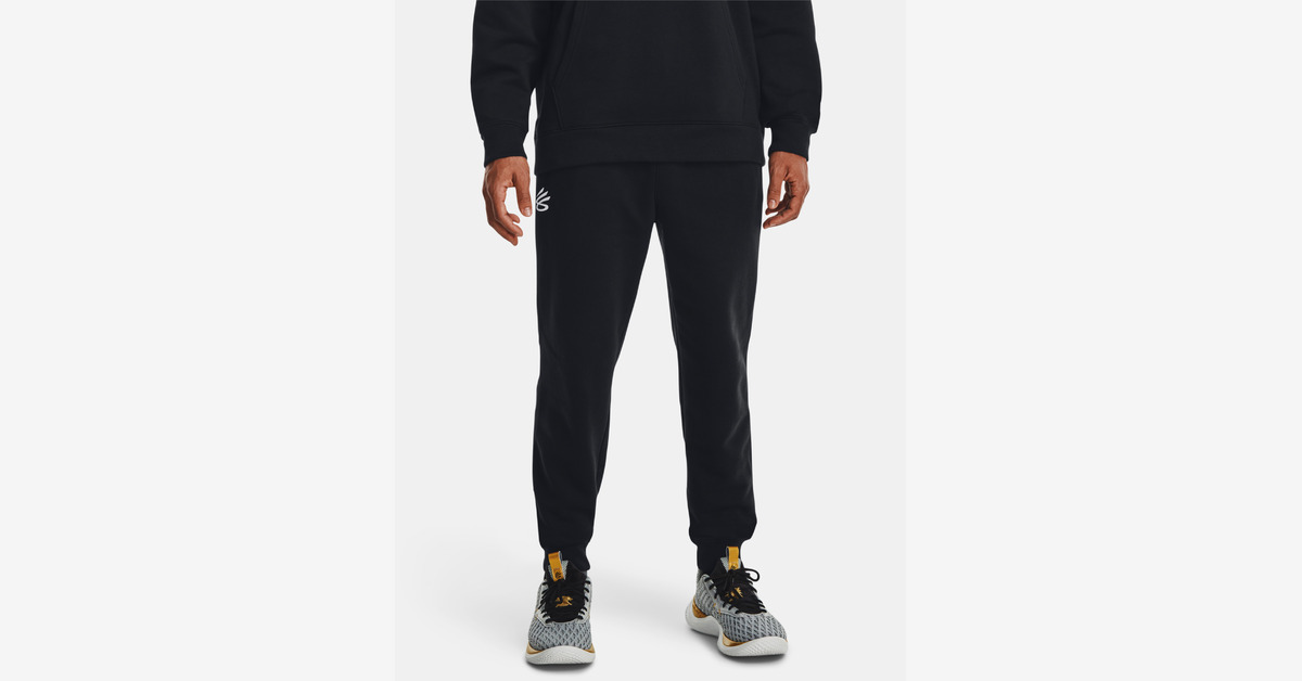 Under Armour Curry Fleece Jogging Pants Black/White/Concrete