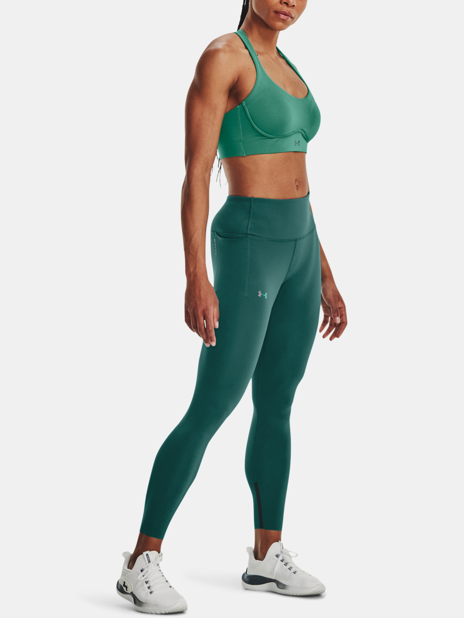 Under Armour Rush Leggings, Baroque Green (310)/Iridescent, X-Small at   Women's Clothing store