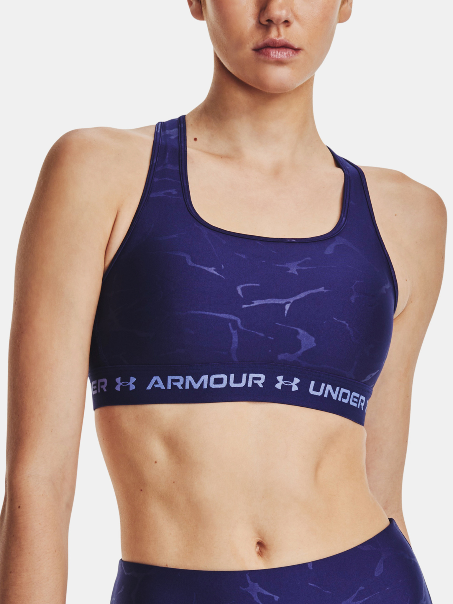 Under Armour Womens Infinity High Crossover Sports Bra Teal M