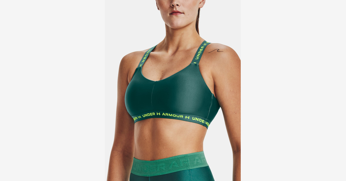 Women's Armour Mid Sports Bra - S (Clothing Color Family: Green, Size: S,  Color: Light Green, Size Type: Women's)
