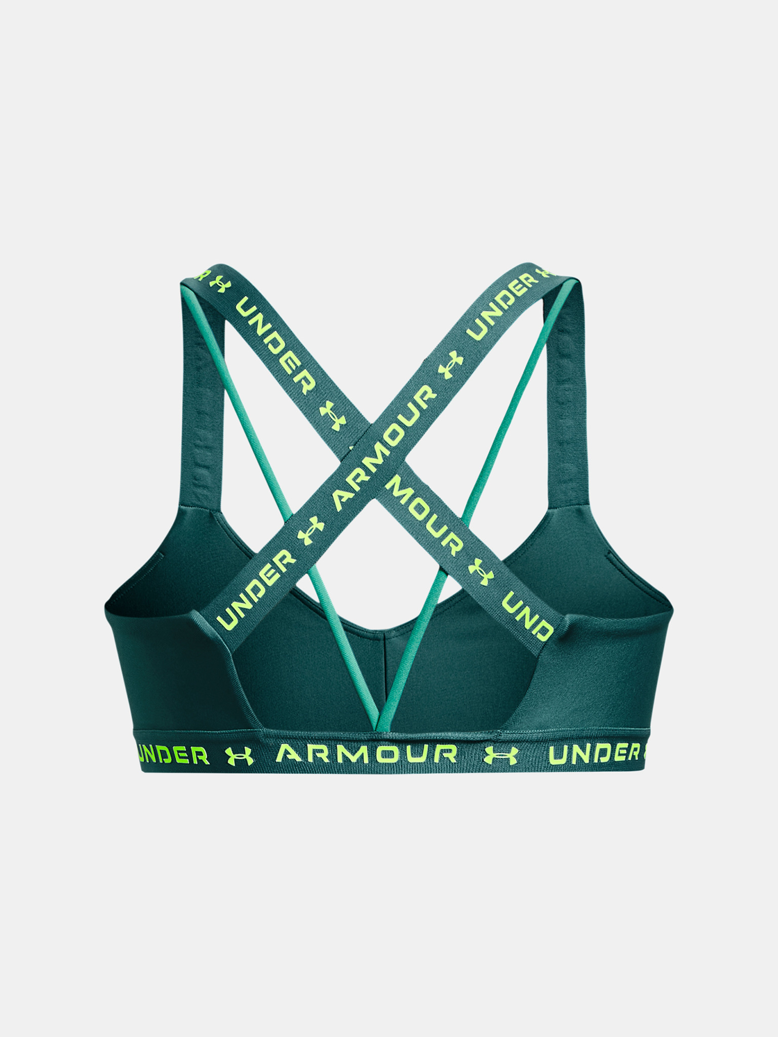 Buy Under Armour UA Seamless Low Impact Long Sports Bra In Green