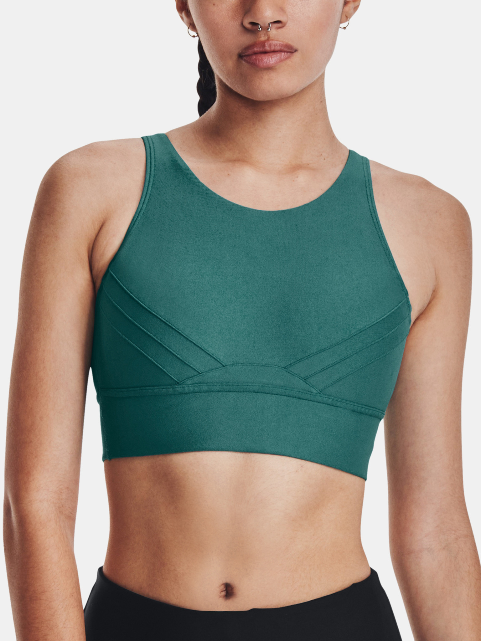 Under Armour Infinity Mid Pintuck Sports Bra for Ladies