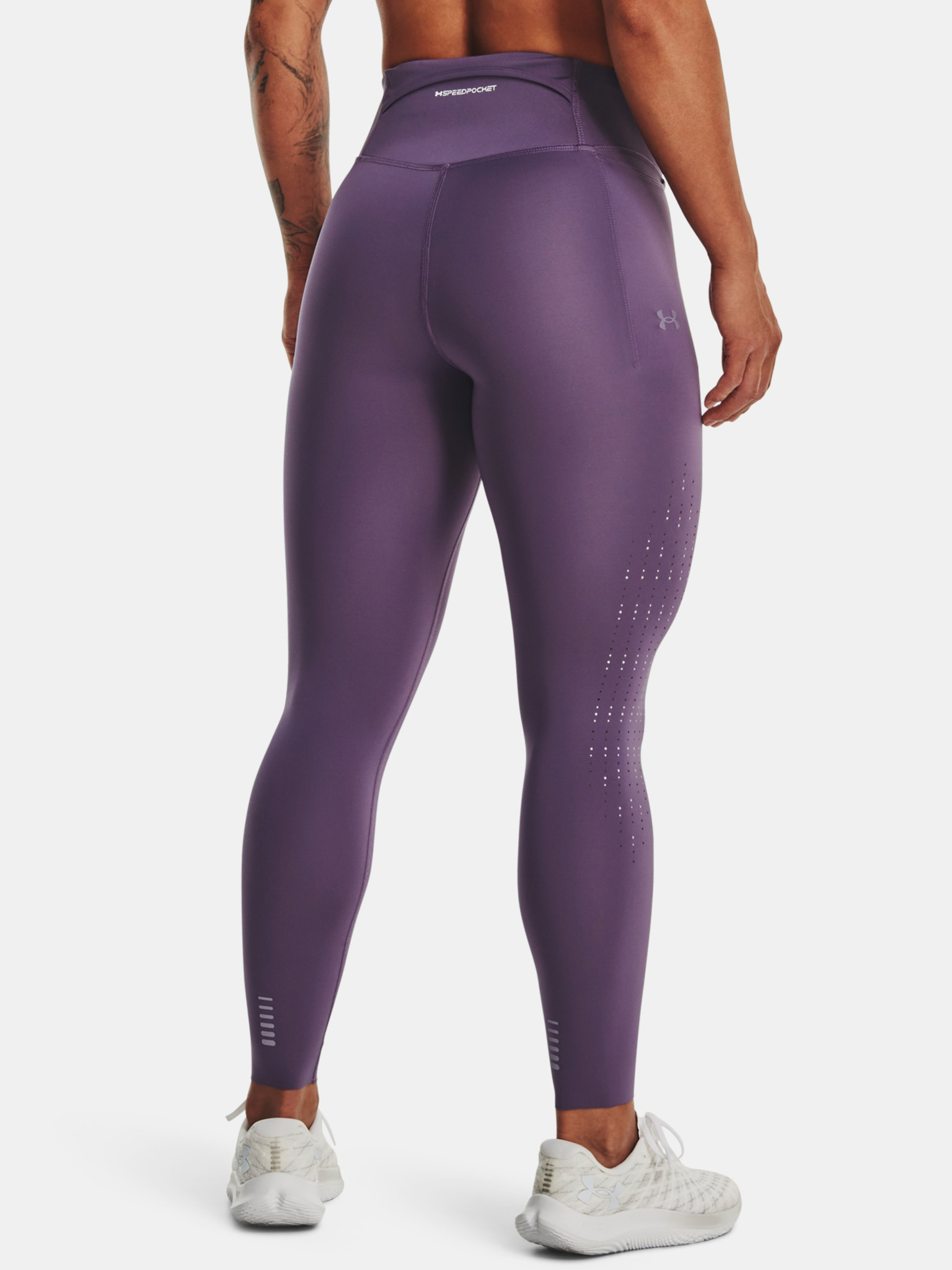 Under Armour Fly Fast 3.0 Ankle Tight Damen-Leggings Running Sports Pants  Purple