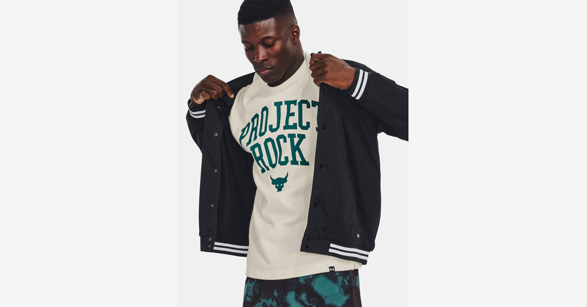 Under Armour - Project Rock Mesh Varsity Jacket