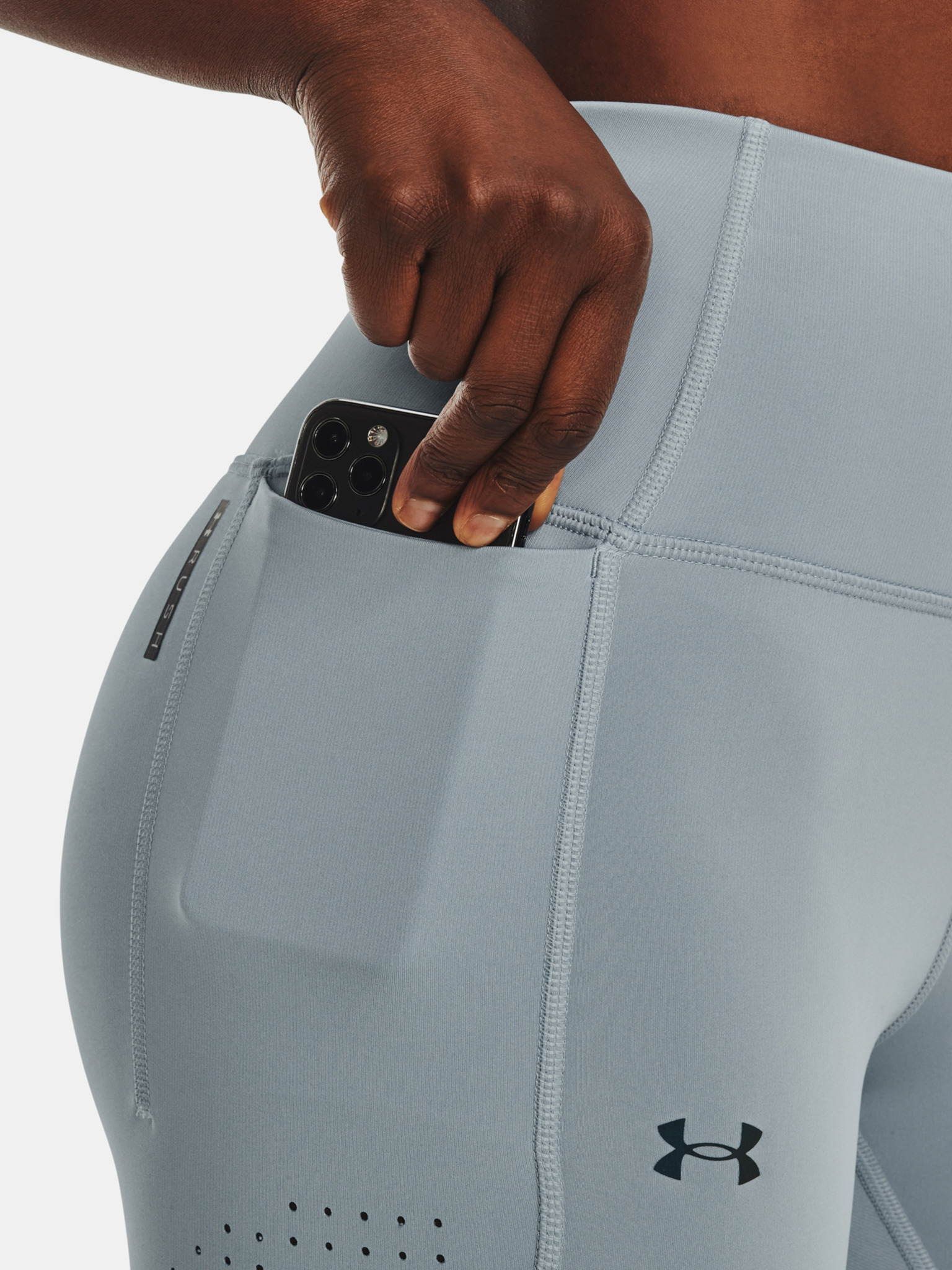  UA SF Rush Ank Leg Perf, Black - women's compression  leggings - UNDER ARMOUR - 74.66 € - outdoorové oblečení a vybavení shop