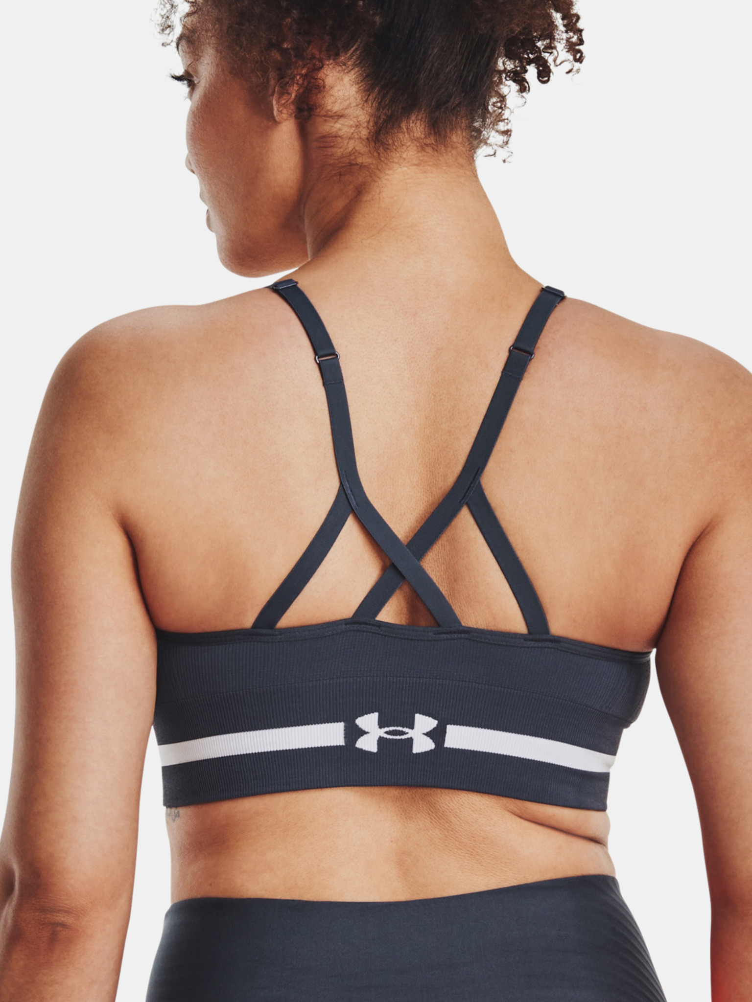 Womens sports bra Under Armour HG ARMOUR MID PADLESS W pink