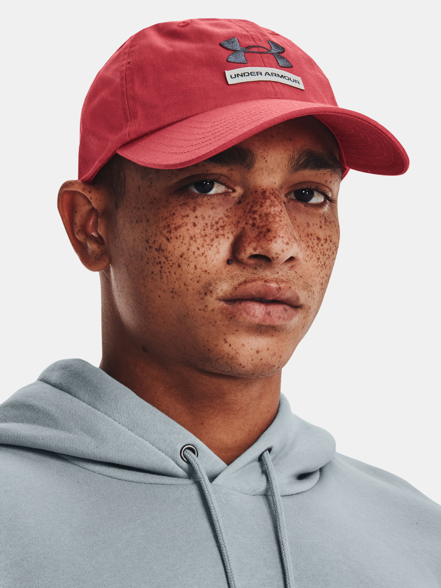 Under Armour - Branded Hat-RED Cap