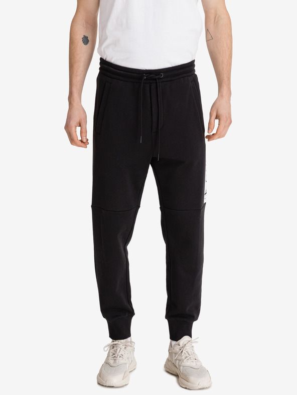 Calvin Klein Jeans Mirror Logo Spodnie dresowe Czarny