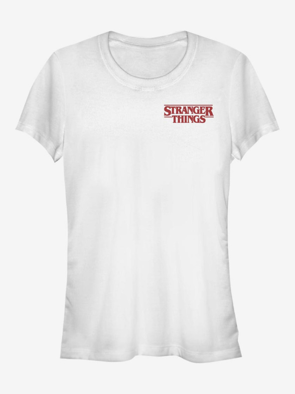 ZOOT.Fan Netflix Stranger Things Logo Koszulka Biały