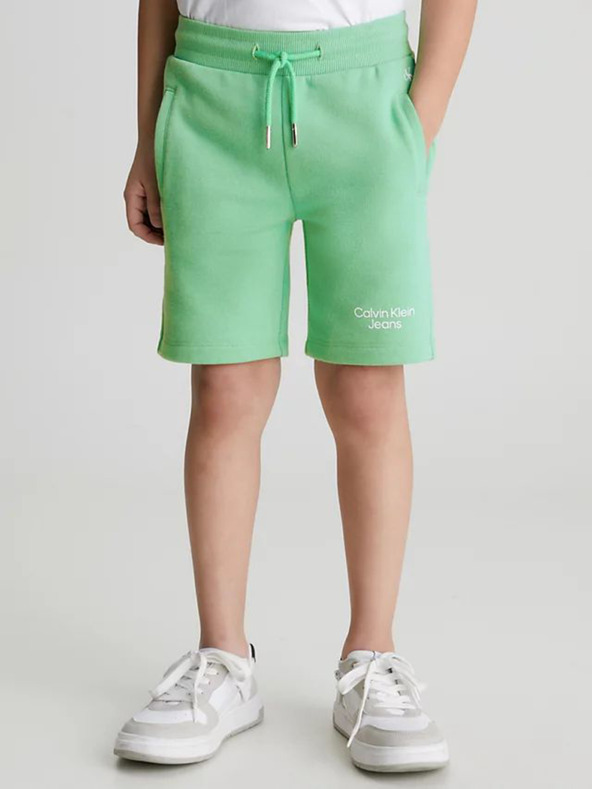 Levně Calvin Klein Jeans Kraťasy dětské Zelená
