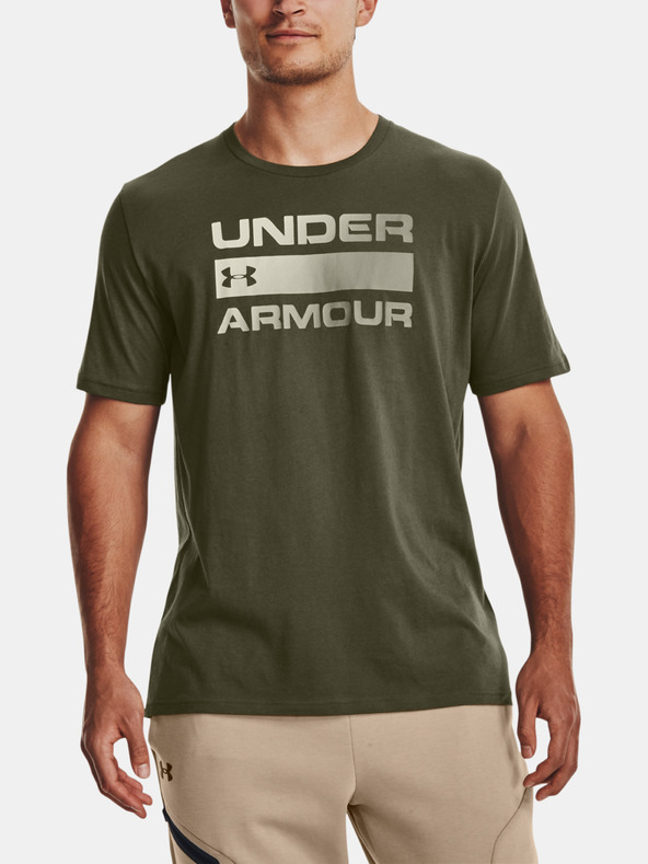 Under Armour UA Team Issue Wordmark SS Koszulka Zielony
