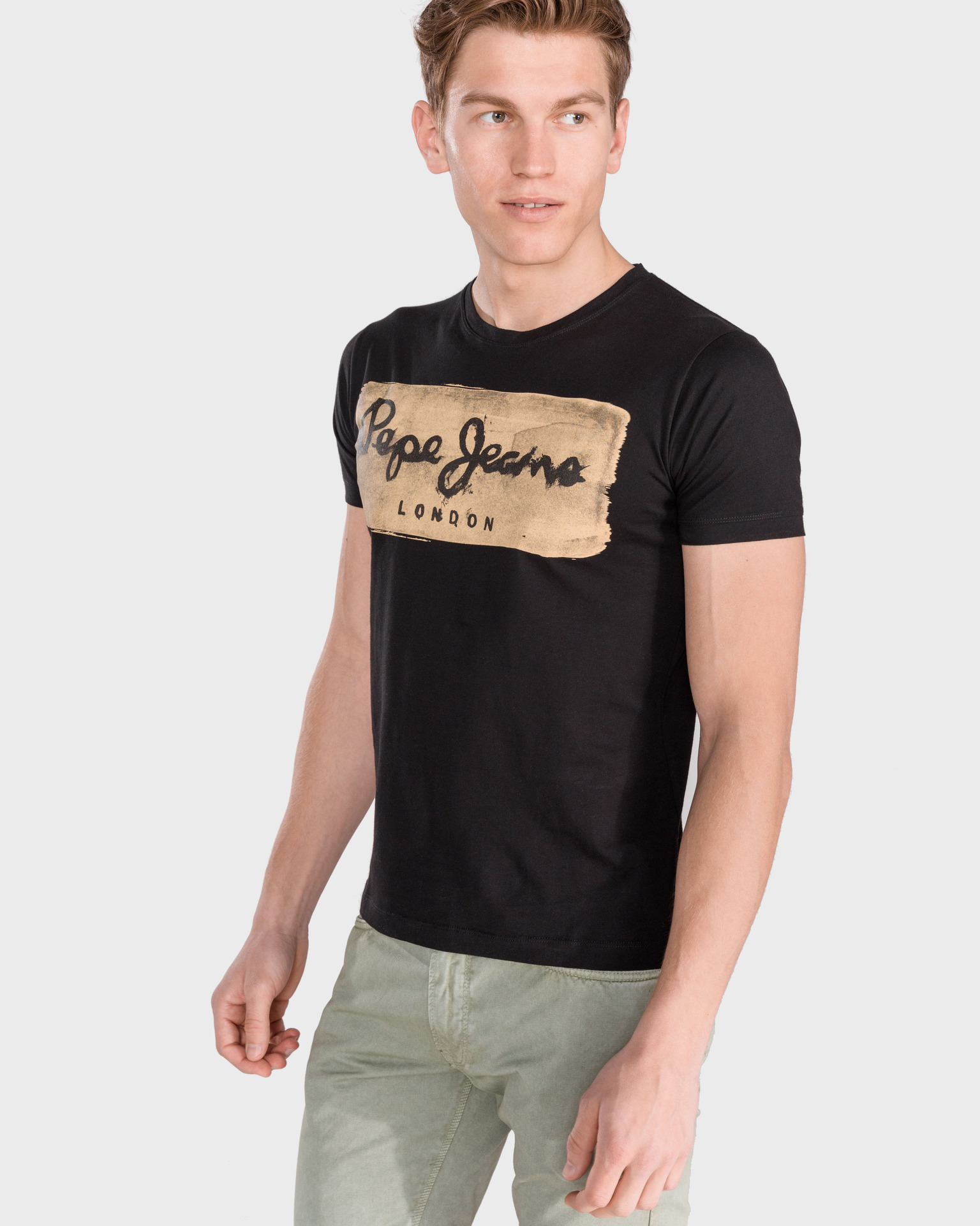 Buy Pepe Jeans Black Johnny Collar Short Sleeves Polo T-Shirt online