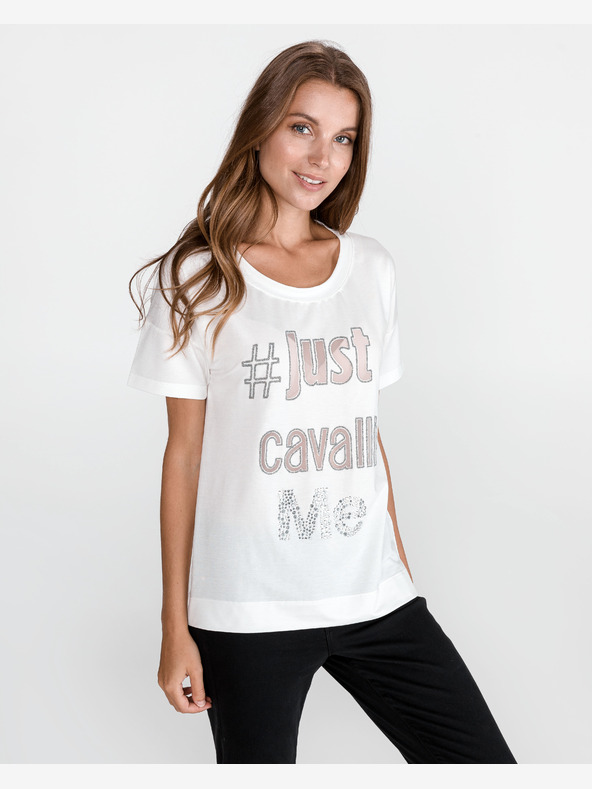 Дрехи > Тениски и топове > Тениски с къси ръкави Just Cavalli T-shirt Byal