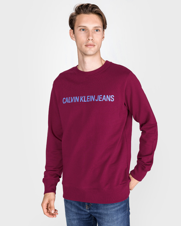 burgundy calvin klein sweatshirt