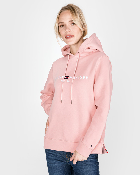 tommy hilfiger hoodie women pink